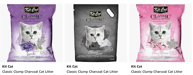 Kit Cat clay charchol cat litter